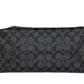 Graphite Black Signature Coated Canvas City Tote Shoulder HandBag