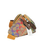 (C9847) Rainbow Signature Coated Canvas Track Waist Fanny Pack Belt Bag