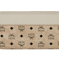 Aren Large Beige Visetos Leather Multifunctional Zip Around Clutch Wallet