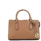 Valerie Small Luggage Leather East West Satchel Crossbody Handbag