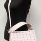 Aren Medium Powder Pink Mixed Visetos Leather Hobo Shoulder Bag Handbag