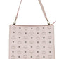 Aren Medium Powder Pink Mixed Visetos Leather Hobo Shoulder Bag Handbag