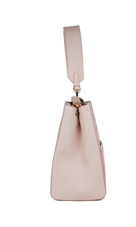 Aren Medium Powder Pink Mixed Visetos Leather Hobo Shoulder Bag Handbag