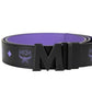 Smooth Visetos Logo Dahlia Purple Leather Adjustable Reversible Buckle Belt