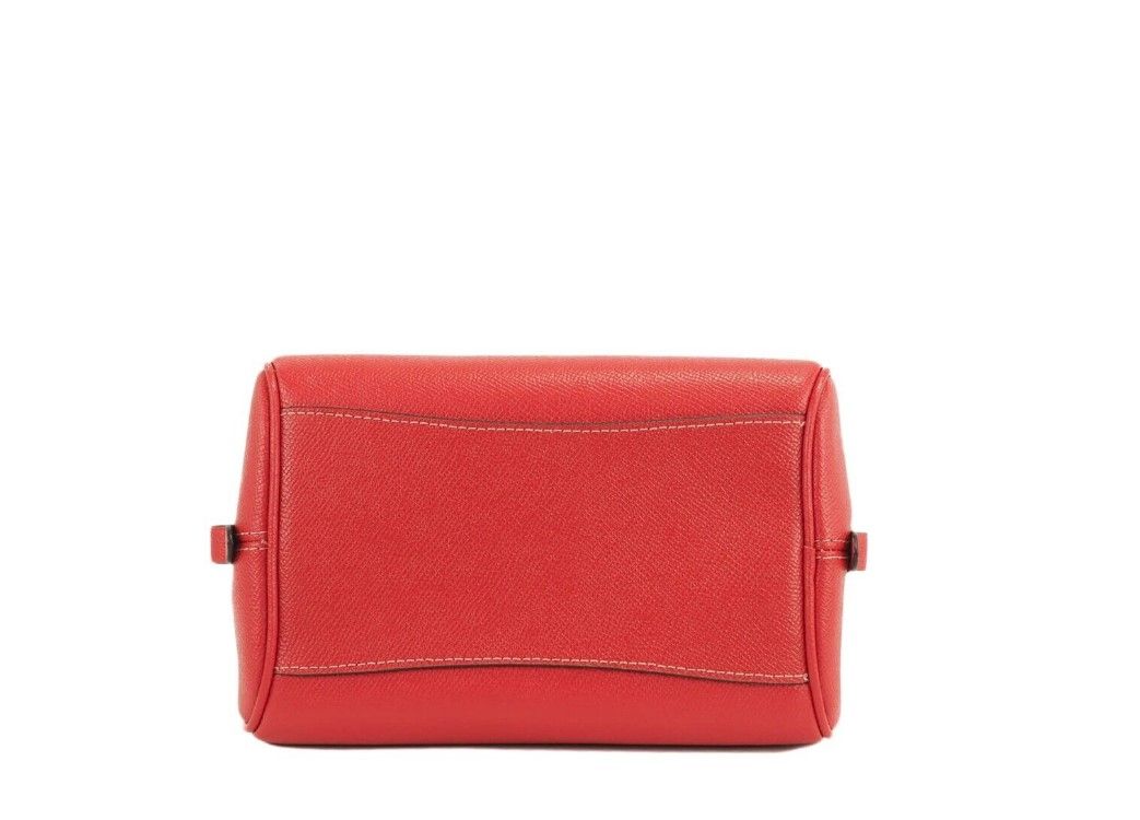 Sydney Small Miami Red Crossgrain Leather Satchel Crossbody Bag