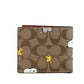 Peanuts 3n1 Signature Leather Snoopy Woodstock Bifold Wallet Khaki Multi