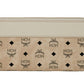 Aren Large Beige Visetos Leather Multifunctional Zip Around Clutch Wallet