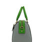 Rowan Multi Kelly Green Colorblock Leather Satchel Crossbody Bag