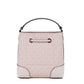 Mercer Small Dark Powder Blush PVC Bucket Crossbody Handbag Purse Pink