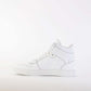 White Suede High-Top Sneakers