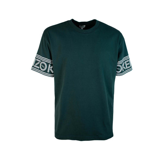 Emerald Elegance Regular Fit Logo Tee