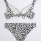 Chic Leopard Glitter Bikini Set
