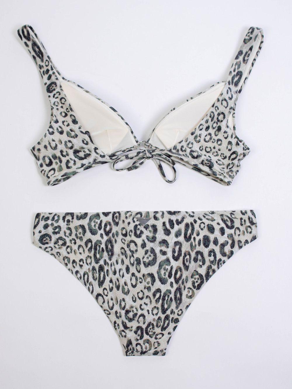 Chic Leopard Glitter Bikini Set