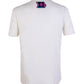 Sophisticated White Cotton Tee with Colorful Print