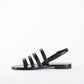 Black Leather Galilee Sandals