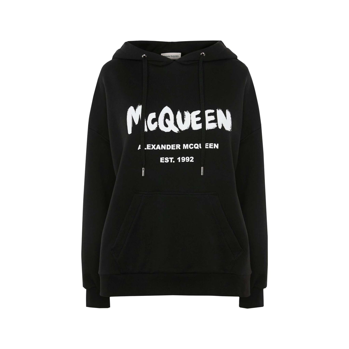 Elegant Oversized Graffiti Logo Hoodie