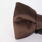 Elegant Brown Silk Bow Tie