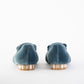 Elegant Velvet Blue Ballerinas