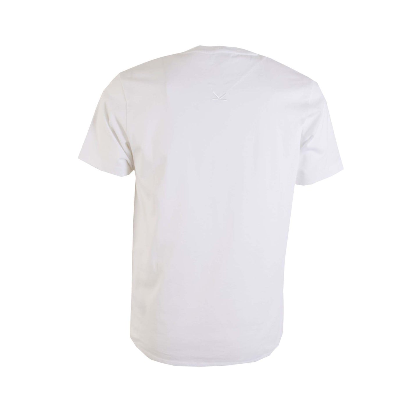 Chic White Cotton Logo Tee