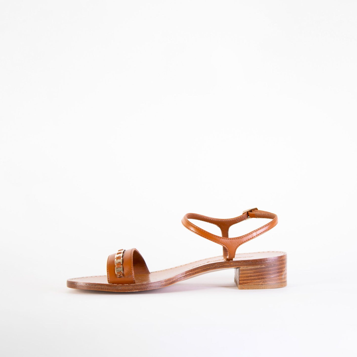 Elegant Tremiti Leather Sandals in Brown