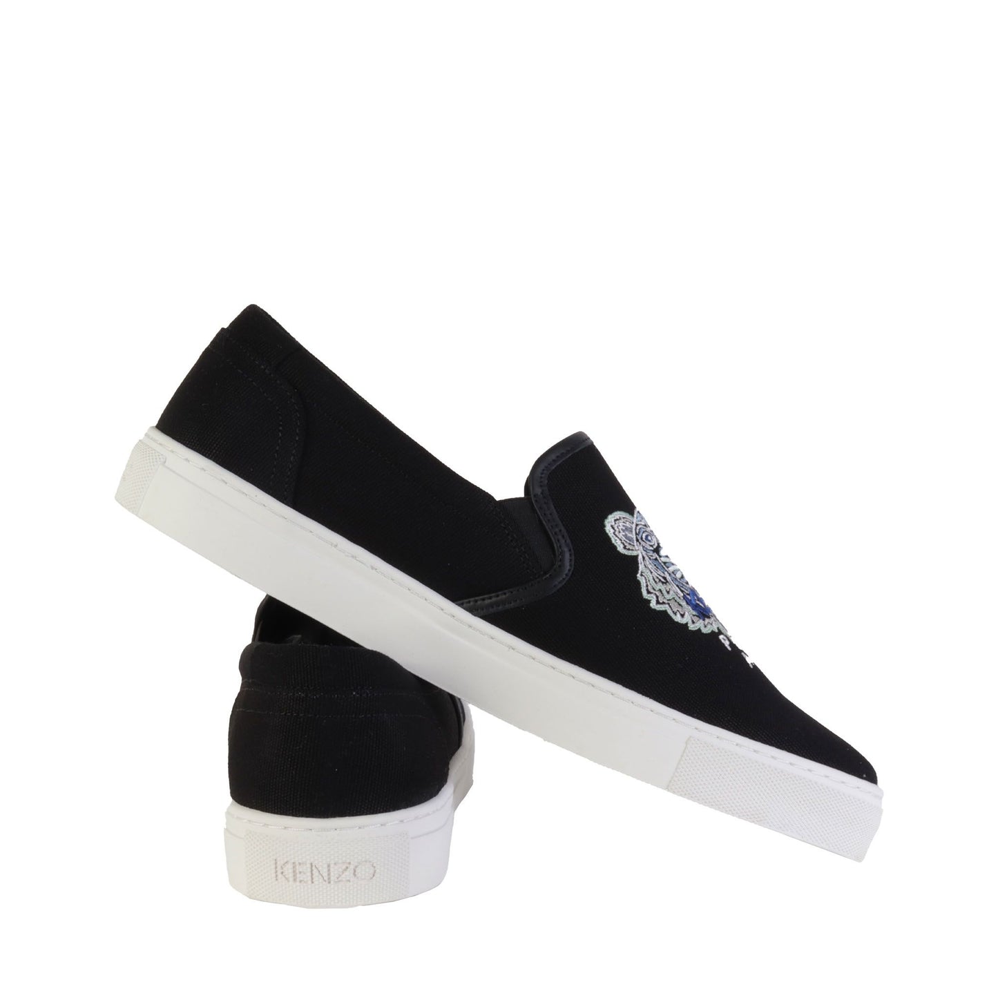 Elegant Black Slip-On Sneakers