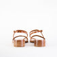 Elegant Tremiti Leather Sandals in Brown