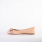 Powder Pink Leather Ballerina Flats