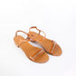 Elegant Tremiti Leather Sandals in Brown