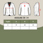 Elegant Quilted Black Jacket with White Accents