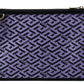 Exquisite Violet & Black Signature Shoulder Bag