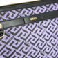 Exquisite Violet & Black Signature Shoulder Bag