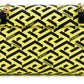 Radiant Yellow Canvas-Leather Pouch Shoulder Bag