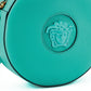 Elegant Mint Green Calf Leather Round Shoulder Bag