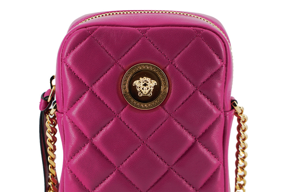 Elegant Purple Quilted Leather Mini Bag