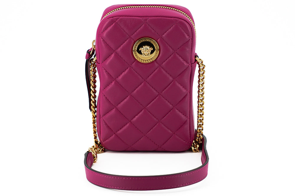 Elegant Purple Quilted Leather Mini Bag