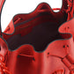 Elegant Red Calf Leather Hobo Bag