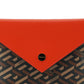 Elegant Versace Trio Pouch Set in Red & Brown