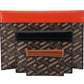 Elegant Versace Trio Pouch Set in Red & Brown