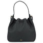 Elegant Black Leather Medusa Hobo Bag