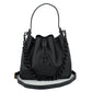 Elegant Black Leather Medusa Hobo Bag