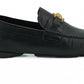 Elegant Black Calf Leather Loafers