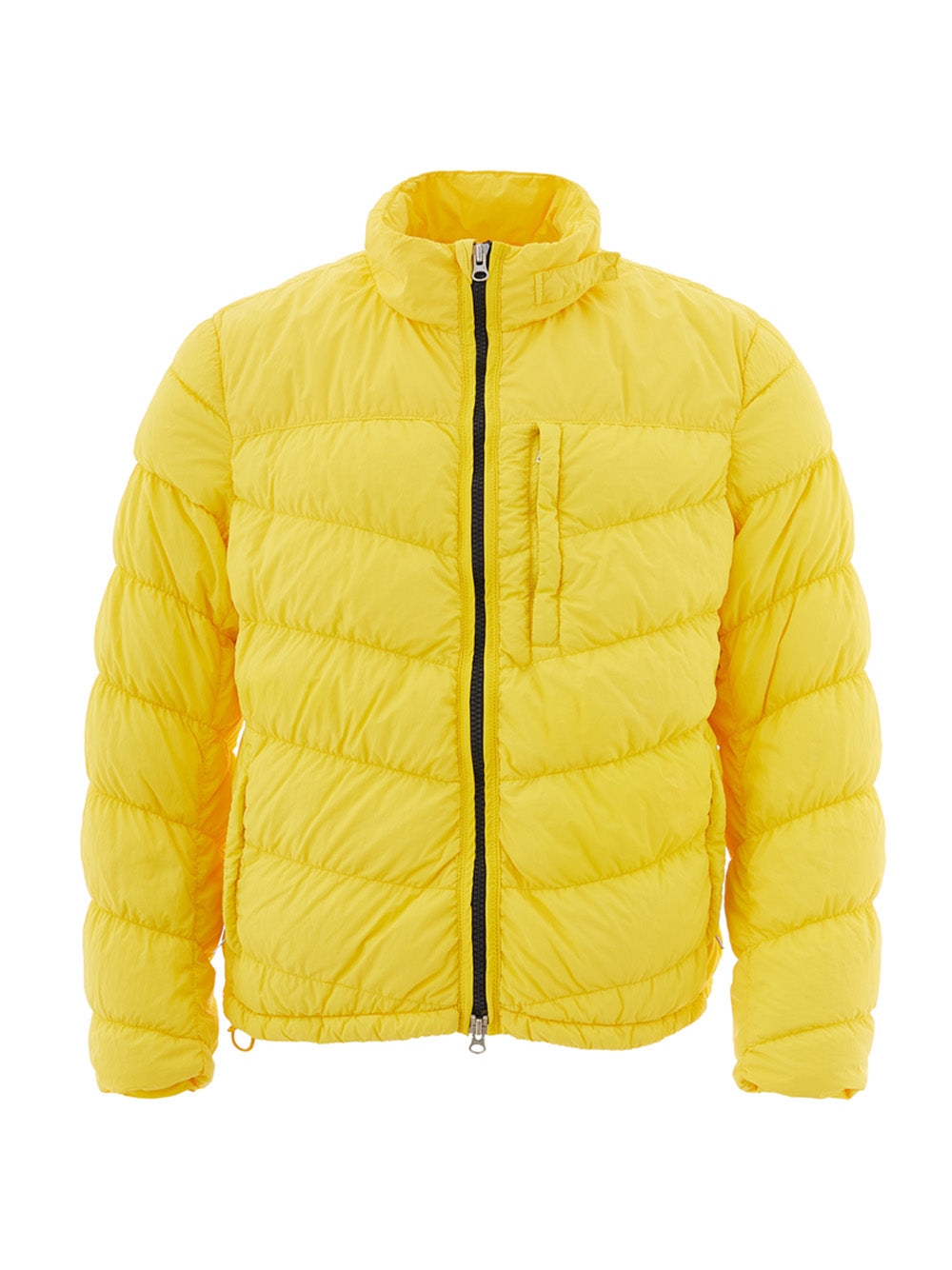 Elegant Yellow Quilted Lightweight Jacket