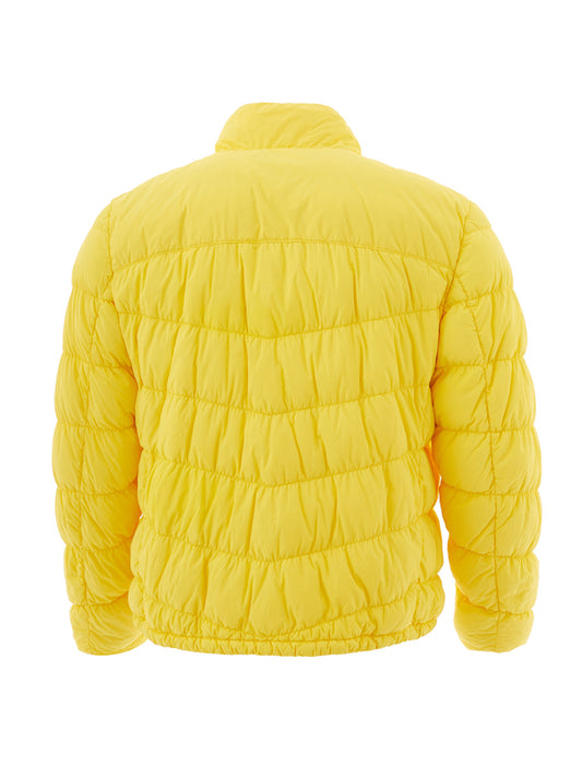 Elegant Yellow Quilted Lightweight Jacket