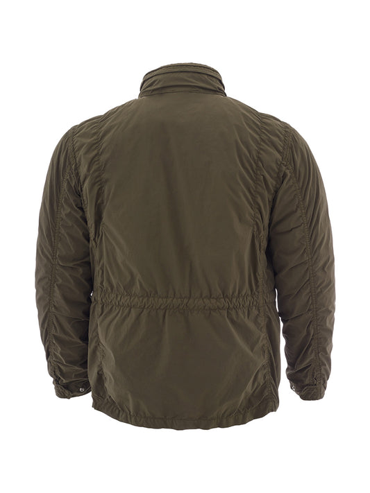 Elegant Green Tech Fabric Jacket