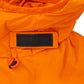 Elegant Quilted Orange Hooded Jacket