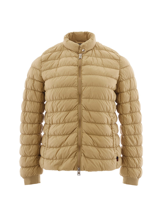 Chic Beige Quilted Lightweight Jacket