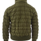 Elegant Green Quilted Bomber Jacket