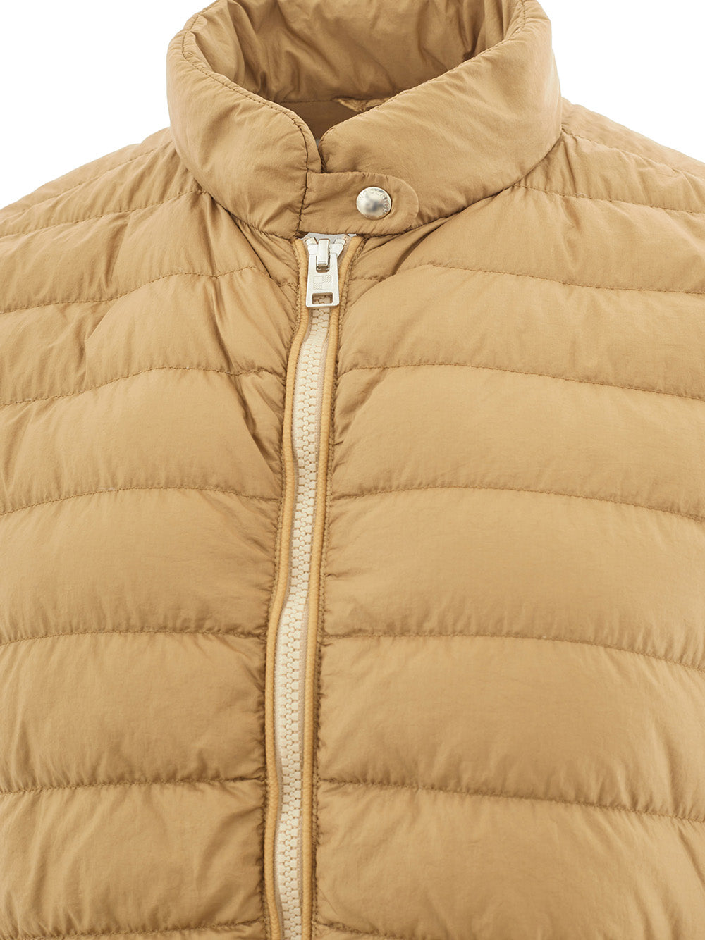 Chic Beige Lightweight Quilted Jacket