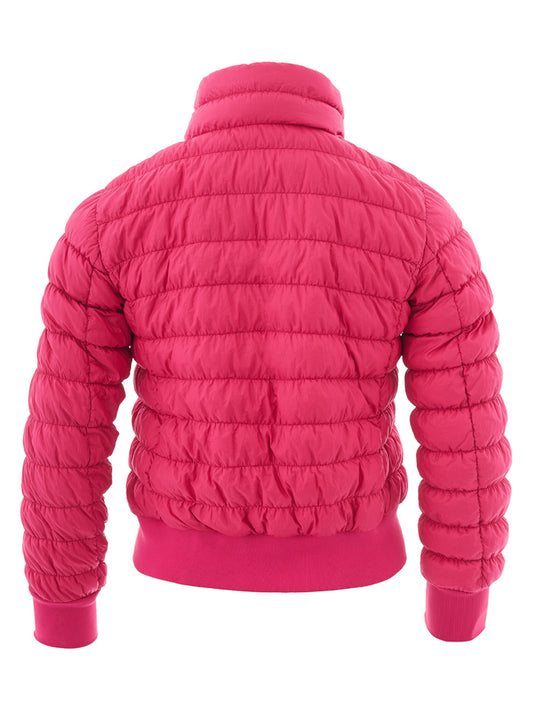 Elegant Fuchsia Bomber Jacket - Trendy Women's Outerwear