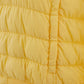 Chic Yellow Quilted Bomber Jacket
